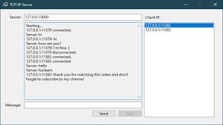 C# Tutorial - SuperSimple TCP/IP Client Server | FoxLearn