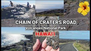 Lava Road Hawaii Volcanoes National Park | Devastation Trail | Travel Vlog The Happsters