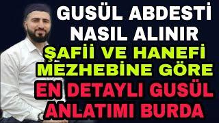 ŞAFİİ MEZHEBİNE GÖRE GUSÜL ABDESTİ NASIL ALINIR ? - Hanefi ve şafiî - Boy abdesti nasıl alınır.