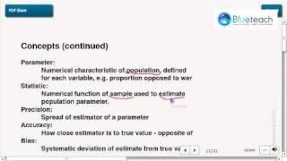 1-3: Statistics: statistic, accuracy and precision