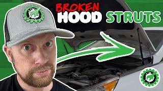 How to Replace Vehicle Hood Struts! [EASY]