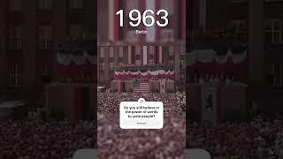 Colorized Footage of J.F. Kenneddy | "Ich bin ein Berliner" Speech, 1963 #history #new #viralvideo