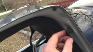 Mercedes w202   30 second  trunk lid rattle fix