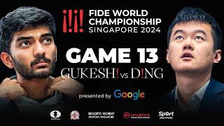 Game 13 Stream | FIDE World Championship Match 2024 | Ding Liren vs Gukesh D