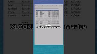 Excel XLOOKUP In 60 Seconds #excel #xlookup