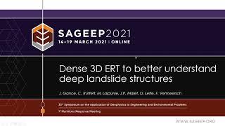 Dense 3D ERT to better understand deep landslide structures