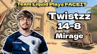 Team Liquid plays FACEIT! Twistzz POV (Mirage) July 14, 2024 | CS2 POV