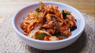 Make kimchi yourself, simple and quick kimchi recipe with pointed cabbage. delicious and healthy!