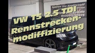 Rennstrecke VW T5 2.5 TDI 255 PS 580 NM Chiptuning Leistungssteigerung Softwareoptimierung