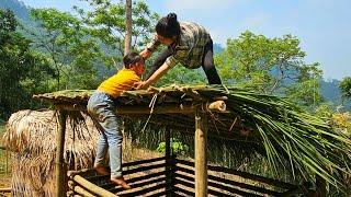 Single Mother Builds A Bamboo Pig Pen With Her Daughter  Farm Development