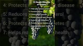 10 Health Benefits of Grapes 