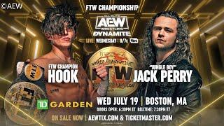 HOOK (c) vs Jack Perry / FTW Title Match / AEW Dynamite #198 Blood & Guts / WWE 2K23