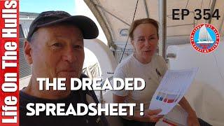 Out Comes The Spreadsheet - 42Foot Catamaran Project Build Ep354