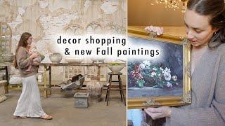 decor shopping & new FALL PAINTINGS