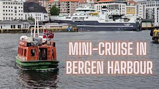 Charming ferry ride with "Beffen" in the harbour of Bergen Norway