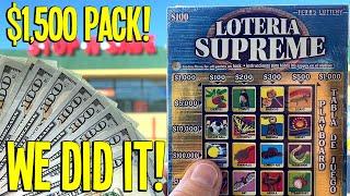 I spent $1,500 on a Full Pack of $100 LOTTERY TICKETS!!