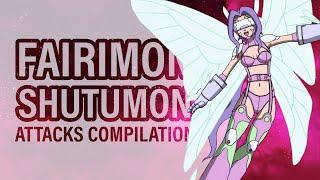 [Compilation] Fairimon & Shutumon - Digivolutions and Attacks HD
