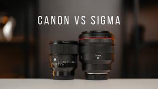 Canon RF 85mm 1.2 vs. Sigma 85mm 1.4 | Why Canon is scared of third-party lenses!