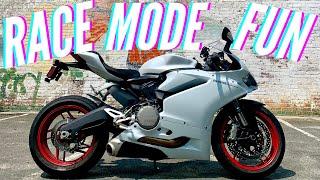 RACE MODE FUN!! And Ramblings, DUCATI Panigale Vlog!