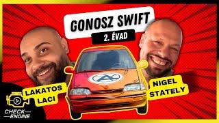 Lakatos Laci és Nigel Stately a Gonosz Swiftben - Check Engine Gonosz Swift