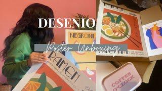 I WANT TO EAT MY POSTERS ( DESENIO Unboxing video)