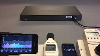 Netgear XS708T managed 8 port 10GbE switch unboxing, power and sound measured