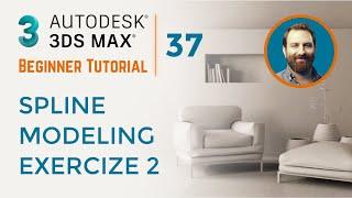 Spline Modelling Exercise - 2 | 3ds Max Tutorial #37