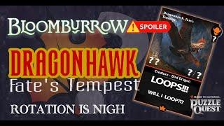 Dragonhawk, Fate's Tempest | Spoilers | Bloomburrow | Magic Puzzle Quest