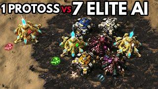 1 Protoss vs 7 ELITE A.I. Speedrun [Extreme Quality]