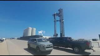 Ralf Heckel at the STARBASE with Starship Superheavy just a day before the Flight Test