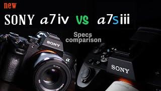 sony a7iv vs sony a7siii - specs comparison || sony a74 vs sony a7s3 ||