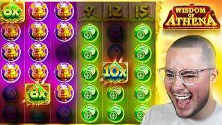 My BIGGEST EVER TUMBLE On WISDOM OF ATHENA SLOT!! (BONUS BUYS)