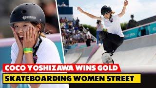 Japan's Coco Yoshizawa wins gold - Skateboarding Women's Street - Olympics 2024