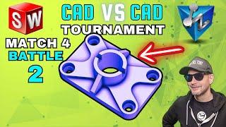 3D CAD esports - TOURNAMENT HIGHLIGHT - Match 4 - AceSvaba VS Overfly - SOLIDWORKS vs ZW3D