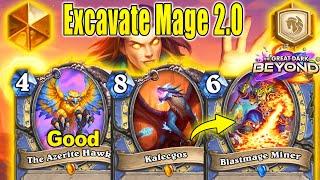 NEW Excavate Mage Deck 2.0 After Nerfs Is So Much Fun To Play At The Great Dark Beyond | Hearthstone