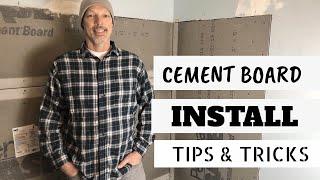How to install Cement Board in shower easily