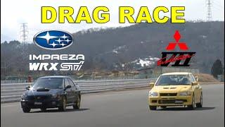 Drag Race #114 | Subaru Impreza WRX STI V7 vs Mitsubishi Lancer EVO7