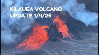 Kilauea eruption paused (maybe over) volcano update 4 January 2025