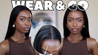 THE REAL BEGINNER FRIENDLY WIG! 100%  GLUELESS!! M-CAP YAKI STRAIGHT 9x6 WIG ft ISEE HAIR