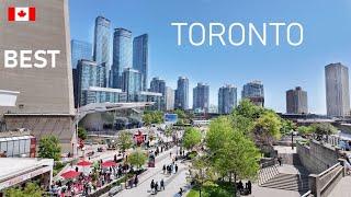 TORONTO Canada Downtown - Weekend Life at CN Tower and Rogers Centre 4K | Best Toronto