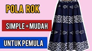 MANDIRI TAILOR// BELAJAR MENJAHIT // MUDAH MEMBUAT POLA ROK PAYUNG SEMI