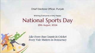 Happy National Sports Day 2024 #theceopunjab #novotertobeleftbehind