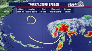 Tropical Storm Epsilon update & tropical weather forecast: Oct. 20, 2020