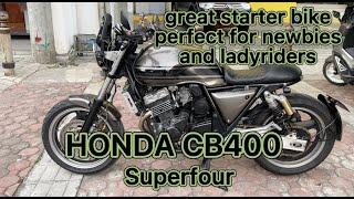 Honda CB400 Superfour review for newbie riders and lady riders @BernadetteReyes