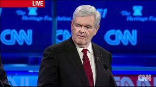 Ron Paul   Schools Newt Gingrich over unpatriot act