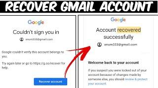 How to Recover Gmail Account without Verification Code Password & Phone Number 2023