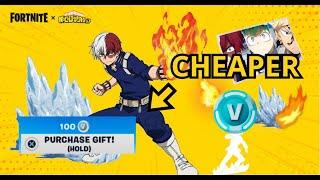 HOW TO BUY SHOTO TODOROKI SKIN FOR 100 VBUCKS! *NO CLICKBAIT*