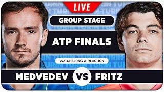 MEDVEDEV vs FRITZ | ATP Finals 2024 | LIVE Tennis Watchalong Stream