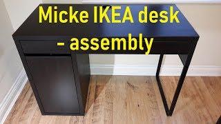 Ikea Micke Schreibtisch aufbauen