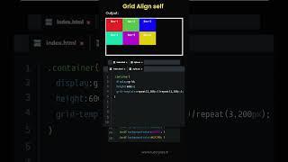 CSS Grid Align Self in CSS #tutorjoes #tamil #coding #css